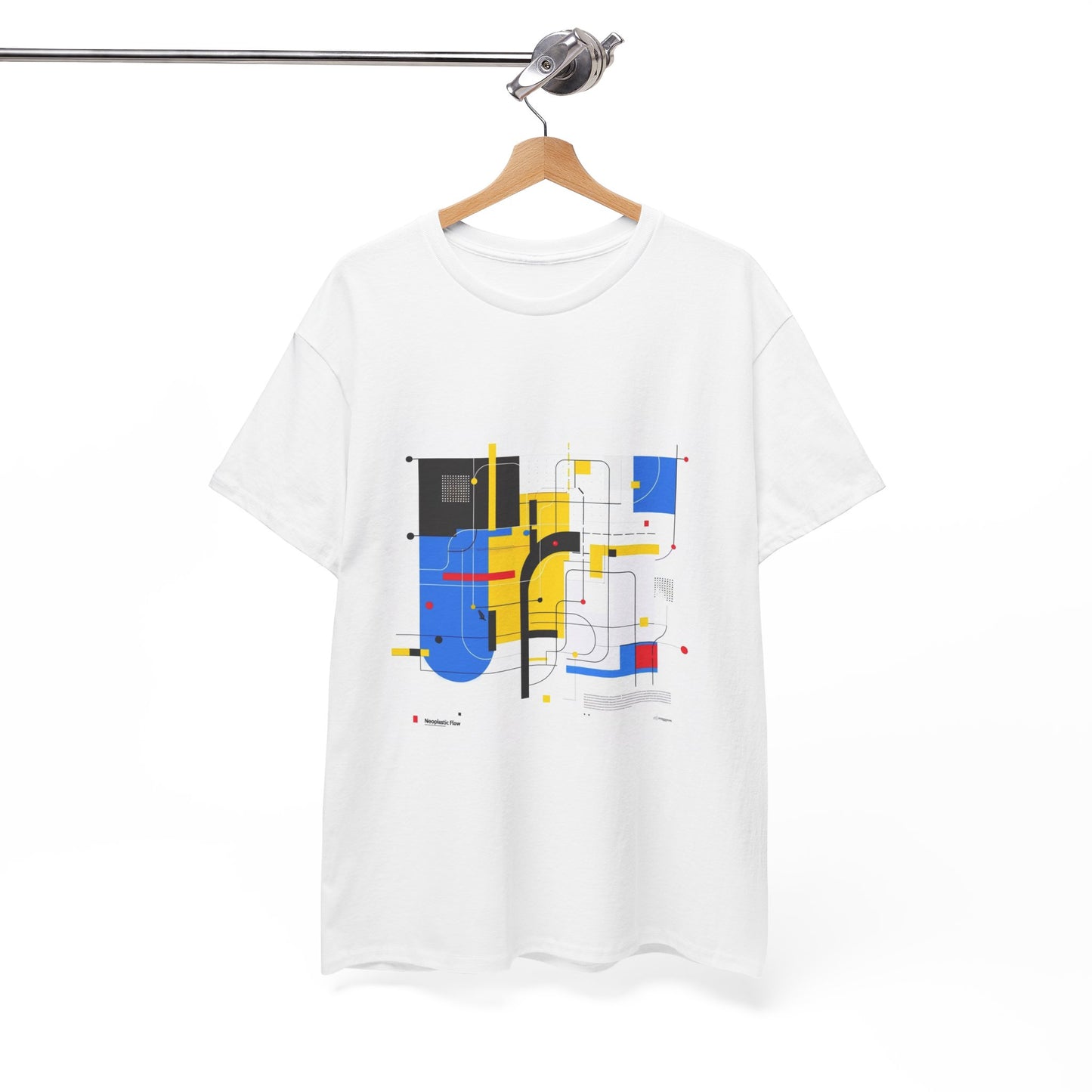 Neoplastic Flow Mondrian Style Graphic Tee – Unisex Abstract Art T-Shirt