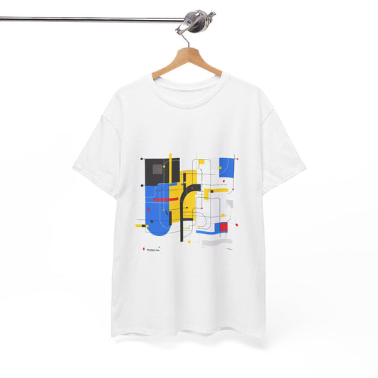 Neoplastic Flow Mondrian Style Graphic Tee – Unisex Abstract Art T-Shirt
