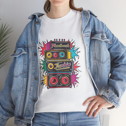 Feedback Junkie Guitar Distortion Tee – Unisex Rock Musician Graphic Shirt