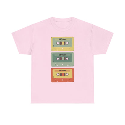 Retro Cassette Chaos Unisex 80s Music T-Shirt – Vintage Tape Graphic Tee