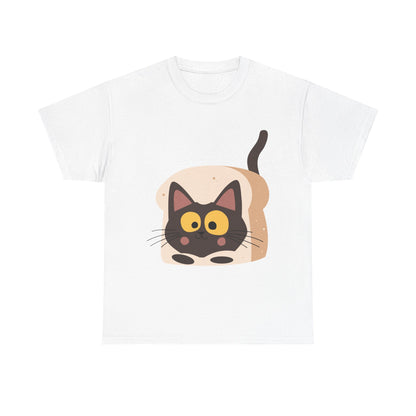 Loaf Me Tender Cat Loaf Graphic T-Shirt – Funny Unisex Cat Lover Tee