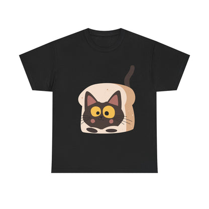 Loaf Me Tender Cat Loaf Graphic T-Shirt – Funny Unisex Cat Lover Tee