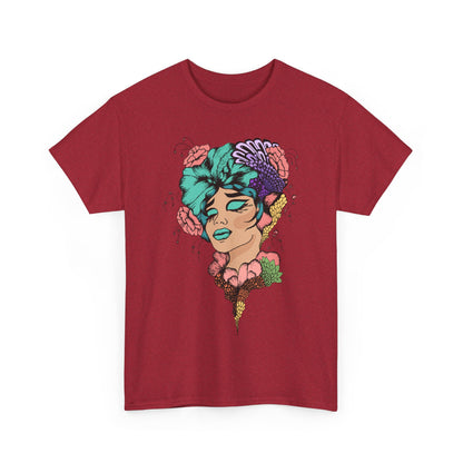 Floral Hair, Don’t Care Women's Summer Vacation Tee – Beach Lifestyle Graphic Shirt