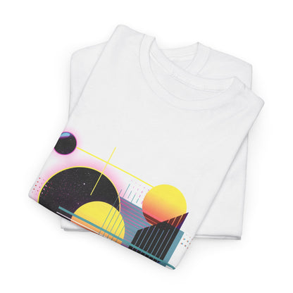 Laser Grid 80s Synthwave Tee – Unisex Retro Future Graphic T-Shirt