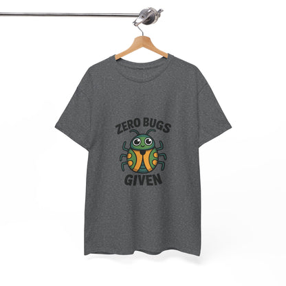 Zero Bugs Given Funny Coding T-Shirt – Unisex Developer Humor Tee