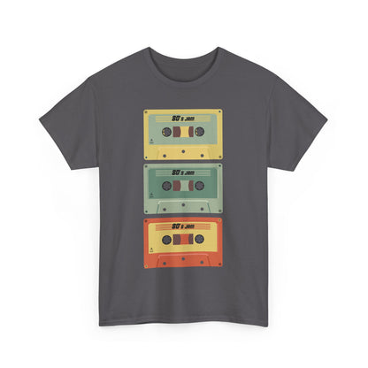 Retro Cassette Chaos Unisex 80s Music T-Shirt – Vintage Tape Graphic Tee