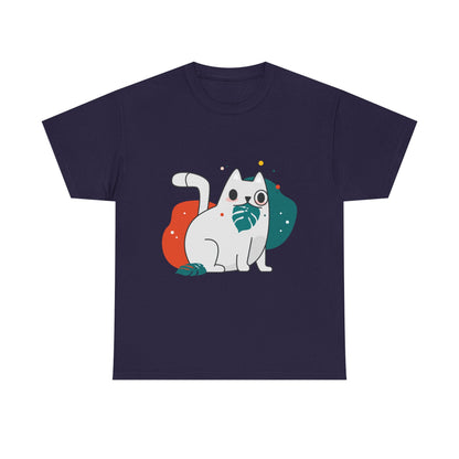 Leaf It to Me Funny Plant & Cat Tee – Unisex Green Thumb Cat Lover Shirt