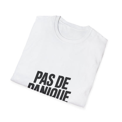 Pas De Panique T-Shirt – Calm French Girl Saying Tee
