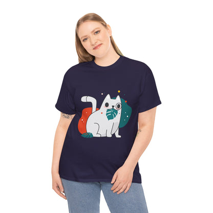 Leaf It to Me Funny Plant & Cat Tee – Unisex Green Thumb Cat Lover Shirt