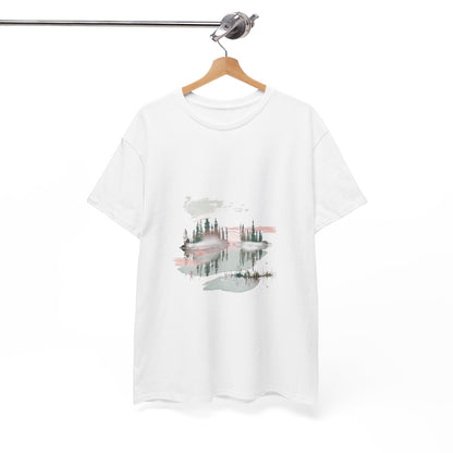 Moody Forest Mornings Unisex Nature Tee – Forest Hiking & Camping Shirt