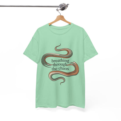Breathing Through the Chaos Mindfulness Tee – Women's Yoga Calmness T-Shirt