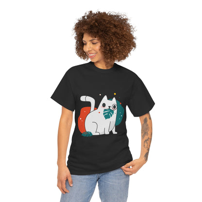 Leaf It to Me Funny Plant & Cat Tee – Unisex Green Thumb Cat Lover Shirt