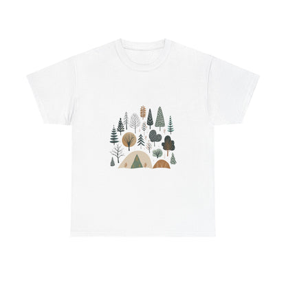 Into the Pines Unisex Camping Tee – Hiking & Forest Adventure T-Shirt