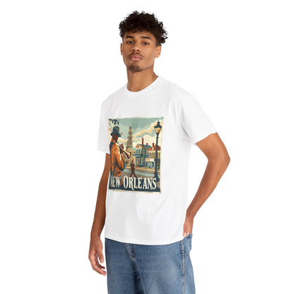 New Orleans Beat Unisex Travel T-Shirt – City Music Vibes Graphic Tee