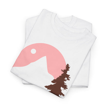 Misty Pines & Chill Vibes Nature Lover T-Shirt – Unisex Eco-Friendly Forest Tee