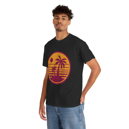 Tropic Like It’s Hot Retro Beach Tee – Unisex 80s Summer Vibes T-Shirt