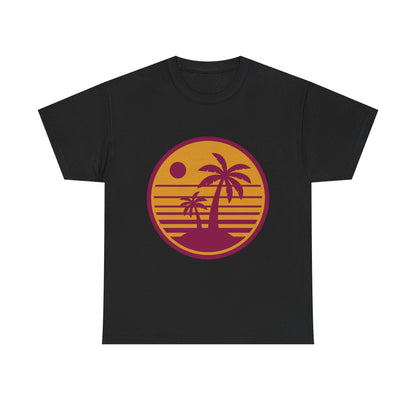 Tropic Like It’s Hot Retro Beach Tee – Unisex 80s Summer Vibes T-Shirt
