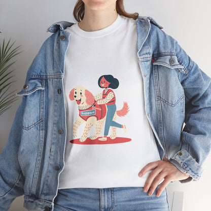 Emotional Support Human Funny Dog T-Shirt – Unisex Dog Owner Humor Tee