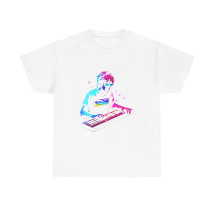 Keytar King Unisex Retro 80s T-Shirt – Synthwave Music Graphic Tee