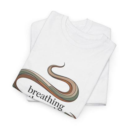 Breathing Through the Chaos Mindfulness Tee – Women's Yoga Calmness T-Shirt