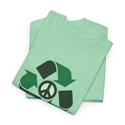 Recycled Thoughts, Renewable Vibes Unisex Green Living T-Shirt – Eco Lifestyle Tee