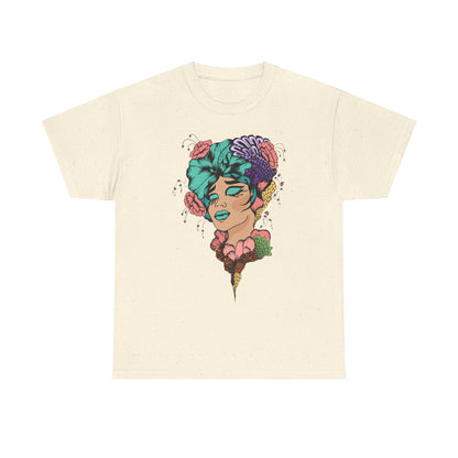 Floral Hair, Don’t Care Women's Summer Vacation Tee – Beach Lifestyle Graphic Shirt