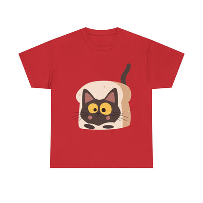 Loaf Me Tender Cat Loaf Graphic T-Shirt – Funny Unisex Cat Lover Tee