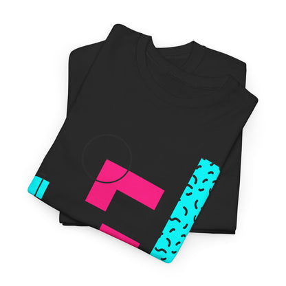 Bricks Falling Unisex 80s Gamer Tee – Retro Block Puzzle Graphic T-Shirt