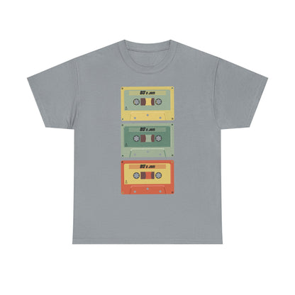 Retro Cassette Chaos Unisex 80s Music T-Shirt – Vintage Tape Graphic Tee