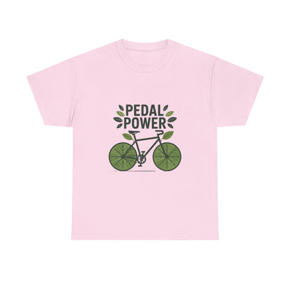 Pedal Power Sustainability T-Shirt – Unisex Eco-Friendly Cycling Tee
