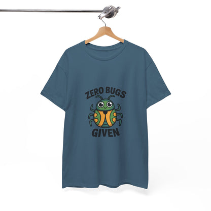 Zero Bugs Given Funny Coding T-Shirt – Unisex Developer Humor Tee