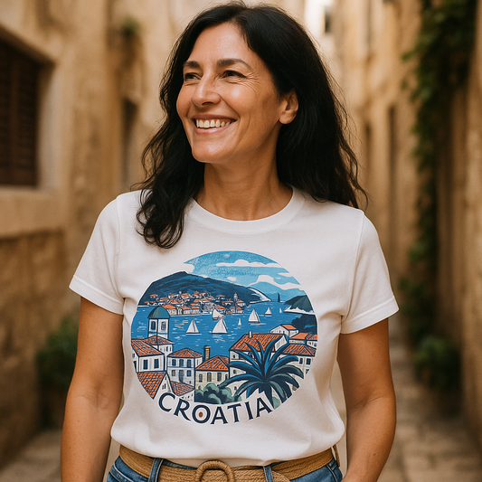 Sail Croatia Unisex Travel T-Shirt – Adriatic Coastal Graphic Tee