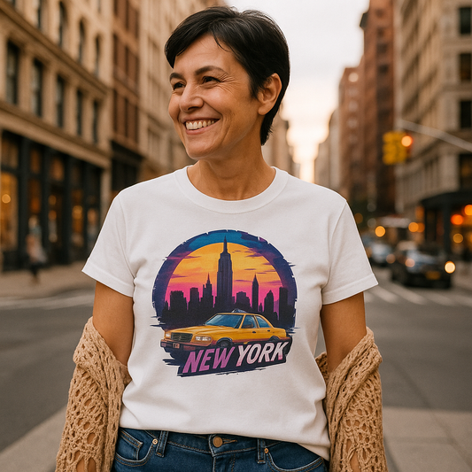 New York Always On Unisex NYC Travel Tee – Urban City Life Graphic Shirt