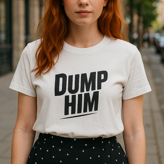 Dump Him Women’s T-Shirt – Bold Girl Power & Self-Respect Graphic Tee