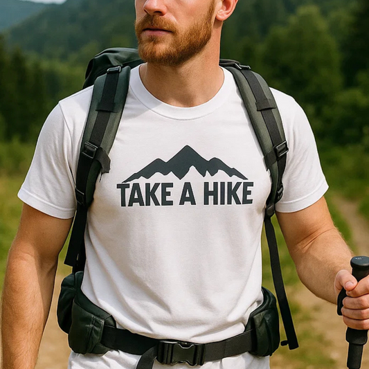 Take A Hike – Bold Hiking Quote T-Shirt