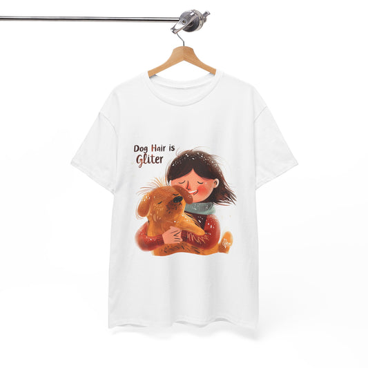 Dog Hair is My Glitter Funny Dog Lover T-Shirt – Unisex Pet Parent Tee