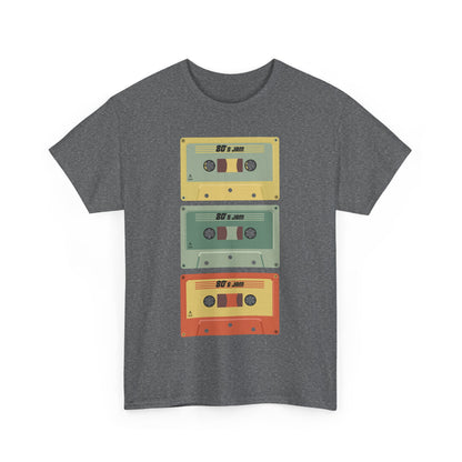 Retro Cassette Chaos Unisex 80s Music T-Shirt – Vintage Tape Graphic Tee