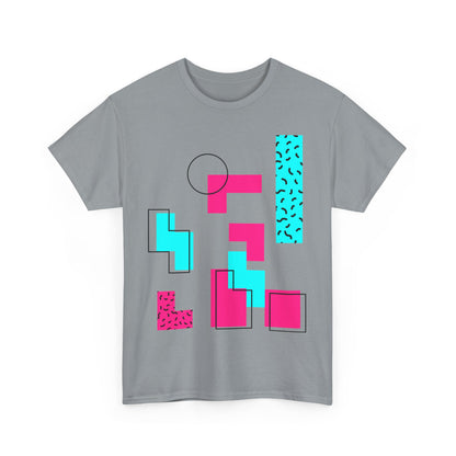 Bricks Falling Unisex 80s Gamer Tee – Retro Block Puzzle Graphic T-Shirt