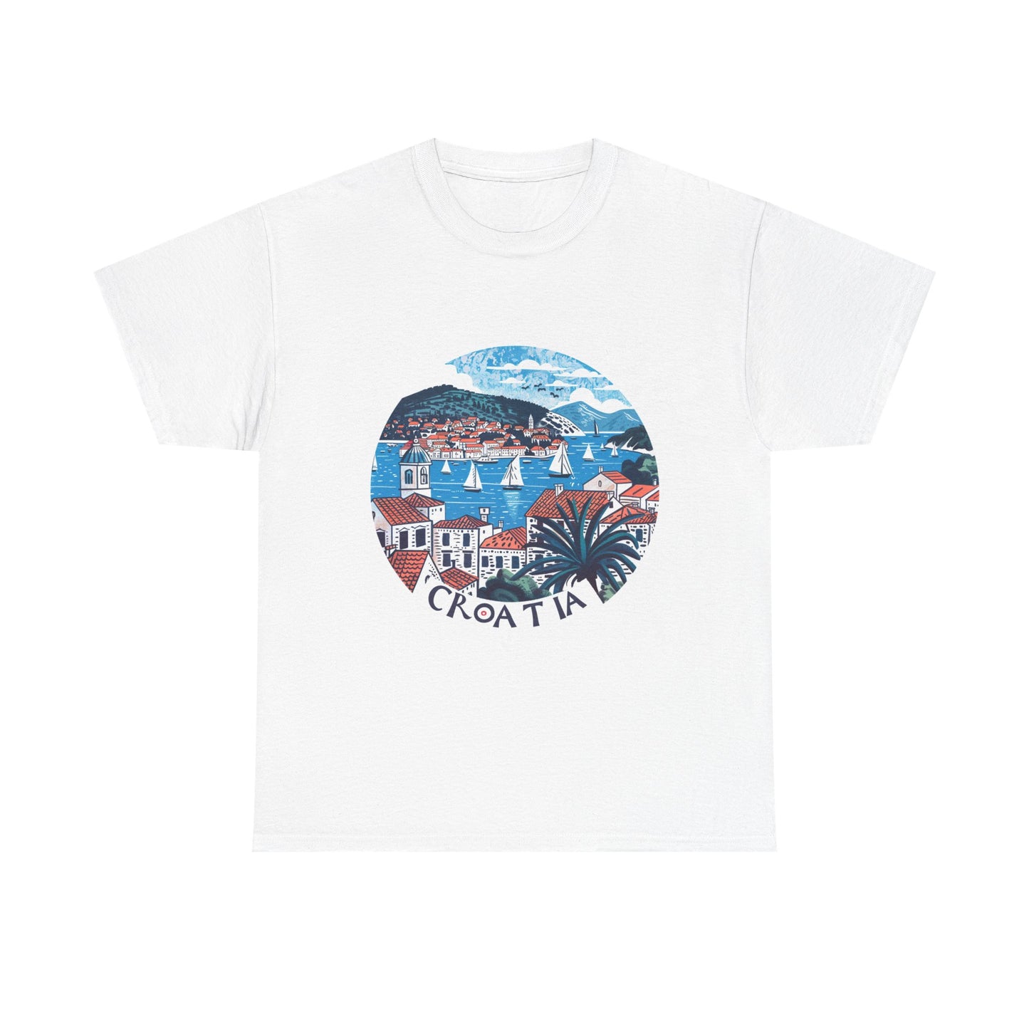 Sail Croatia Unisex Travel T-Shirt – Adriatic Coastal Graphic Tee