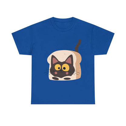 Loaf Me Tender Cat Loaf Graphic T-Shirt – Funny Unisex Cat Lover Tee