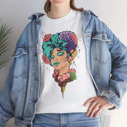 Floral Hair, Don’t Care Women's Summer Vacation Tee – Beach Lifestyle Graphic Shirt