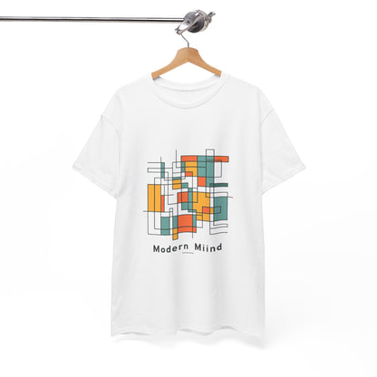 Modern Mind Unisex Art Tee – Mondrian-Inspired Wearable Art Graphic T-Shirt