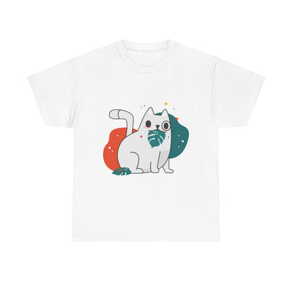 Leaf It to Me Funny Plant & Cat Tee – Unisex Green Thumb Cat Lover Shirt