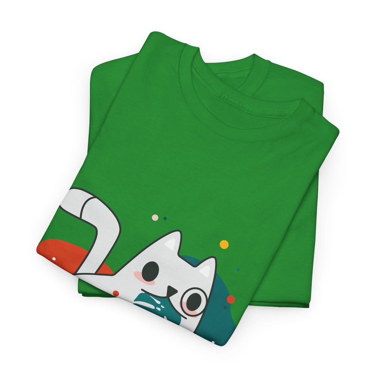 Leaf It to Me Funny Plant & Cat Tee – Unisex Green Thumb Cat Lover Shirt
