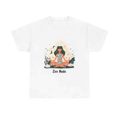 Zen Mode Yoga & Mindfulness Graphic Tee – Women's Peace of Mind T-Shirt