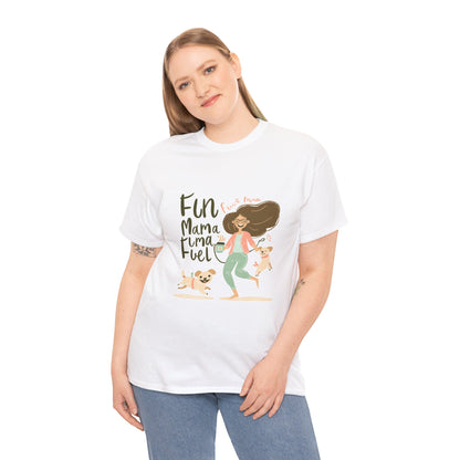 Fur Mama Fuel Funny Dog Mom T-Shirt – Unisex Dog Parent Coffee Tee