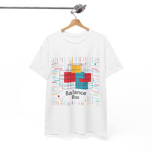 Balance Box Unisex Art-Inspired T-Shirt – Modernist Mondrian Graphic Tee