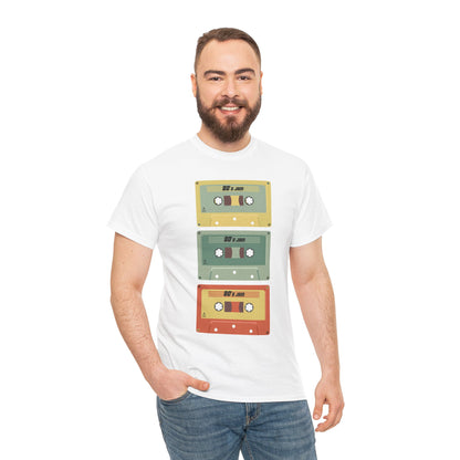 Retro Cassette Chaos Unisex 80s Music T-Shirt – Vintage Tape Graphic Tee