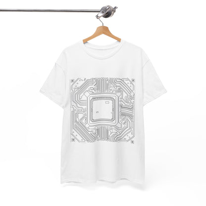 Neon CPU Core Unisex Tech T-Shirt – Programmer Chipset Graphic Tee