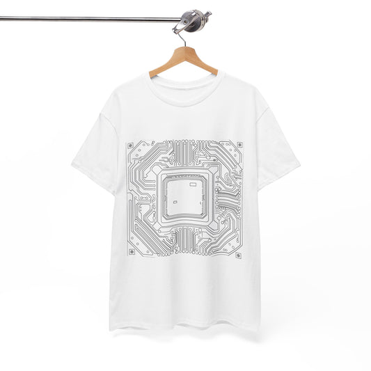 Neon CPU Core Unisex Tech T-Shirt – Programmer Chipset Graphic Tee